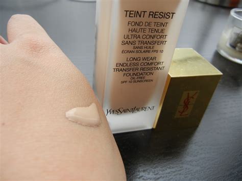 ysl teint resist foundation swatches|ysl foundation reviews.